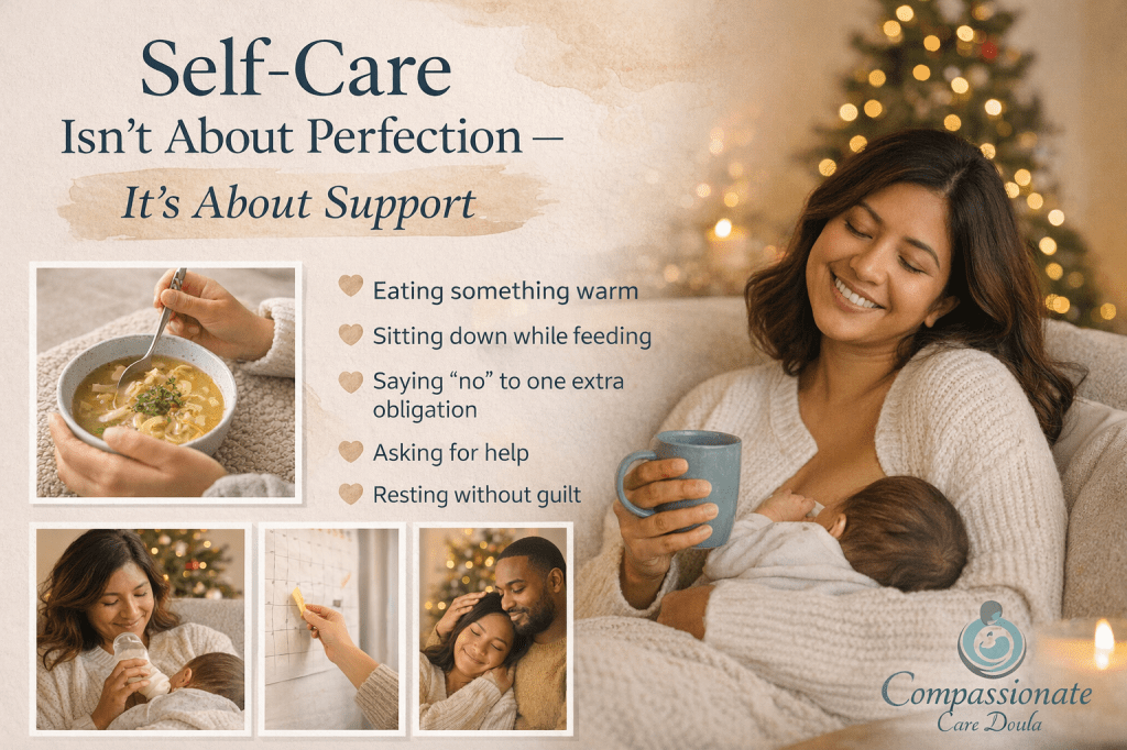 Self-Care During the Busy Holiday Season: A Gentle Reminder for New&nbsp;Moms