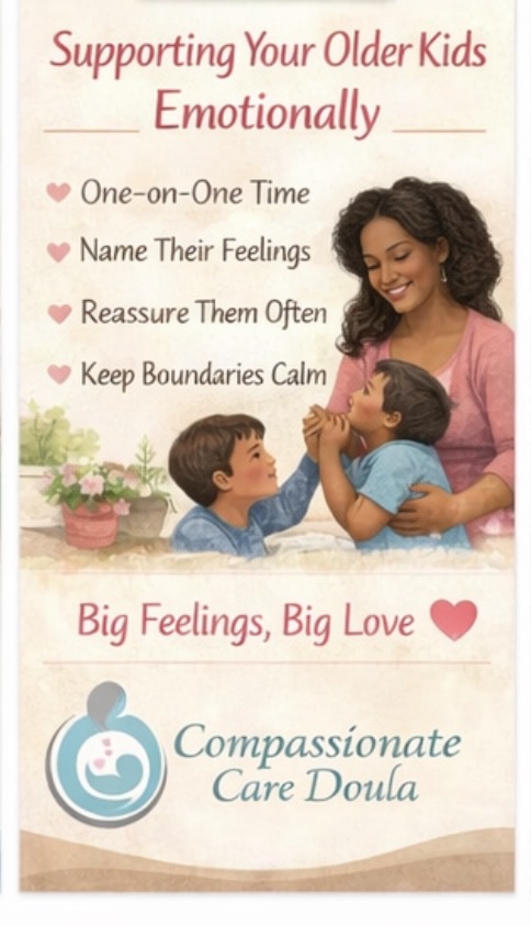 Postpartum with a New Baby and Older Siblings: Finding Balance, Rest, and Connection